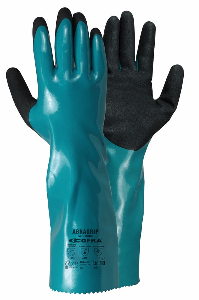 ABRAGRIP (VERDE/NERO) DOZ/PAIO — 1 Dutzend (12 Paar)