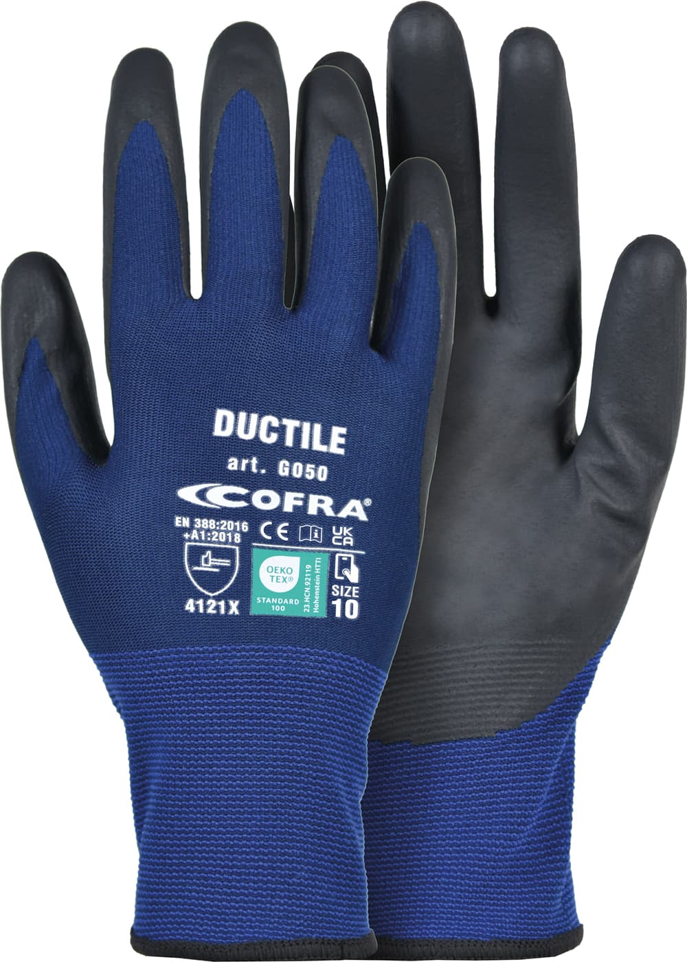 DUCTILE DOZ/PAIO (BLU/NERO) — 1 Dutzend (12 Paar)