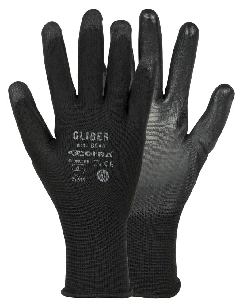 GLIDER DOZ/PAIO (NERO/NERO) — 1 Dutzend (12 Paar)