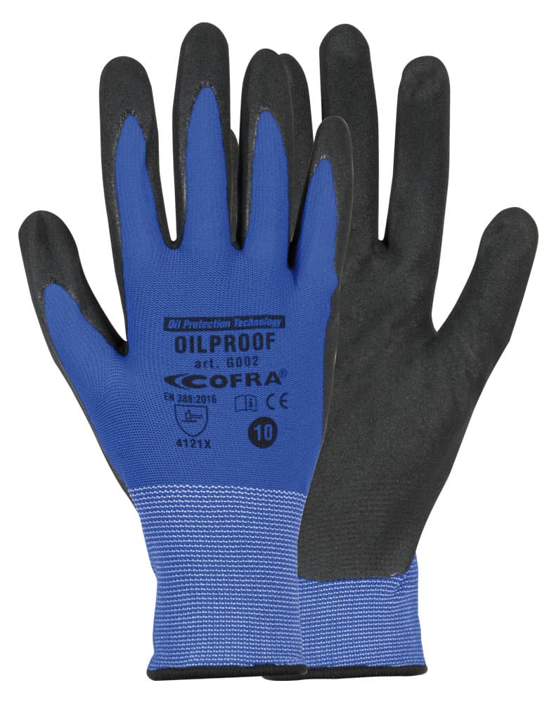 OILPROOF DOZ/PAIO (BLU/NERO) — 1 Dutzend (12 Paar)