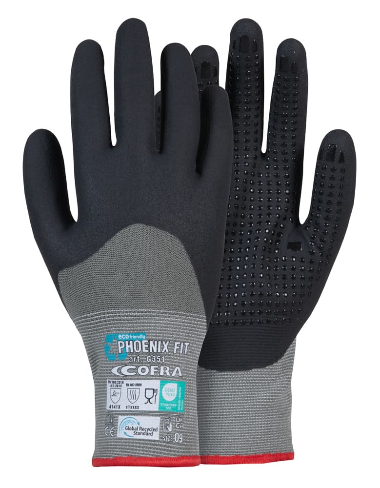 PHOENIX FIT CRT/DOZ (GRI/NERO) — 12 Dutzend (144 Paar)