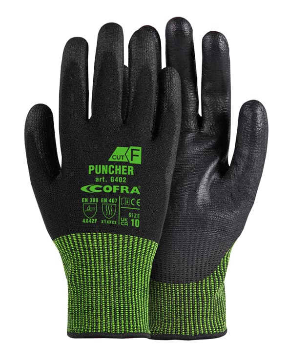 PUNCHER CRT/PAIO (NERO/NERO) — 10 Dutzend (120 Paar)